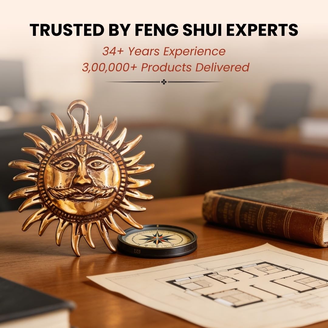 Copper Sun Idol - Vastu Remedy for Positive Energy -6
