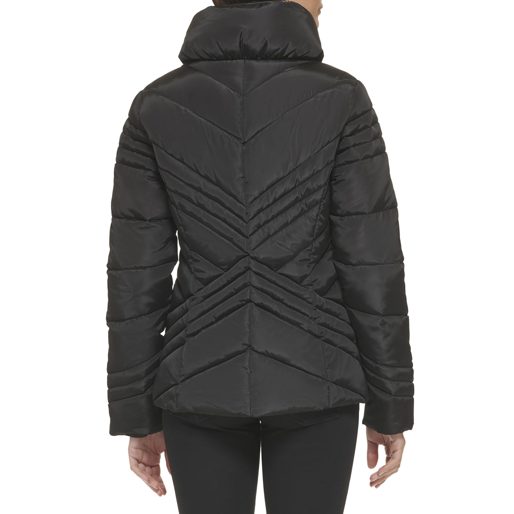 GUESS Chaqueta acolchada de peso medio para mujer