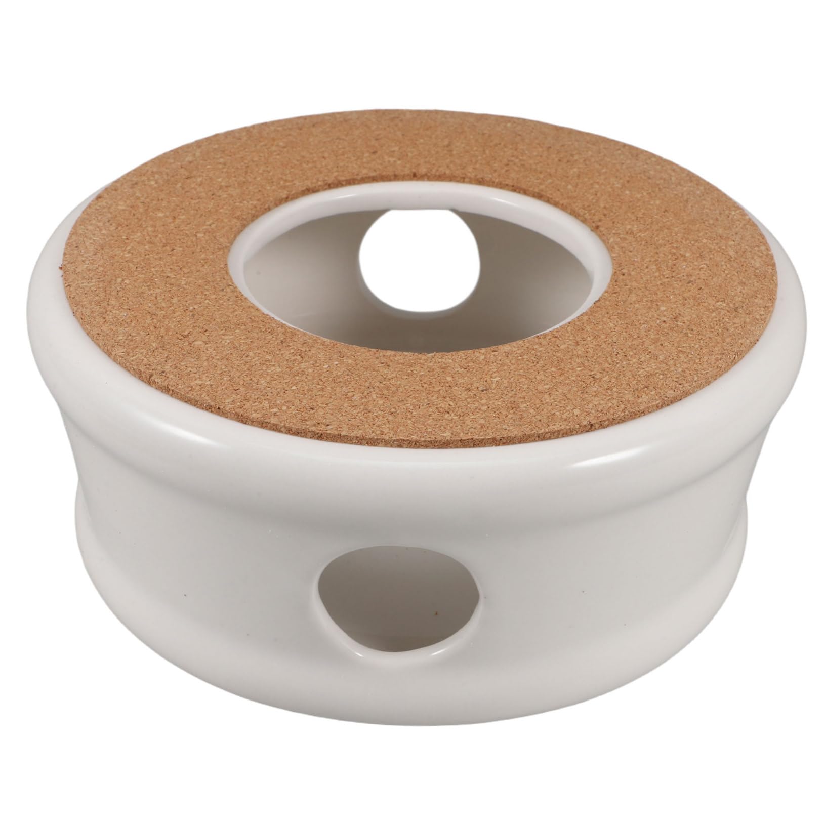 Cabilock Tea Warmer Heater Modern Candle Warmer Tea Light Warmers for Food Teapot Warmer for Ceramic Teapot Candle Melt Warmer Small Candle Warmer Teapot Warmers Wood White