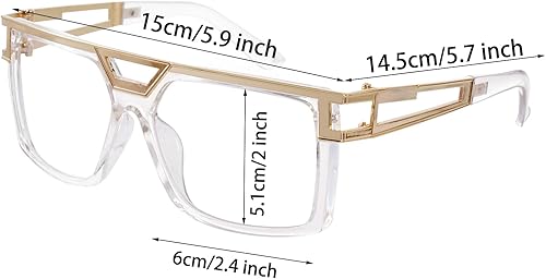 Miniatura 3 de 2 pares de lentes de sol de los años 80 y 90 para mujeres y hombres, gafas de hip hop, accesorios de disfraz de rapero retro para DJ