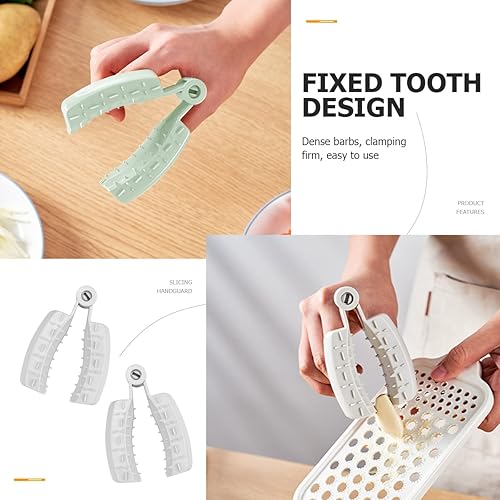 Miniatura 7 de Protector de dedos para mandolina, verduras, rebanador de frutas, rallador, herramientas de cocina para agarrar ajo, zanahoria, papa, pepino