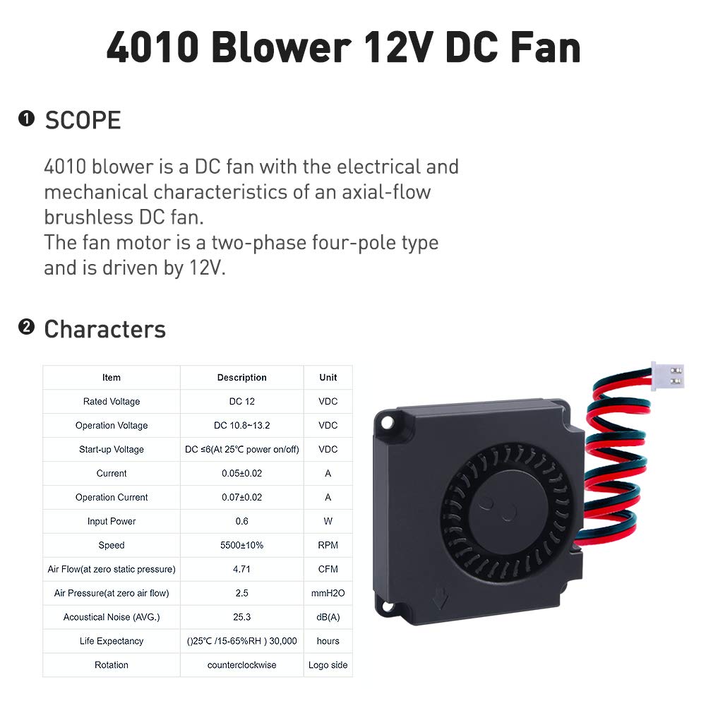 Ventole Di Raffreddamento 40x40x10 Mm - 12V, 4 Pezzi, Per Stampanti 3D E PC, Silenziose - Foto 6