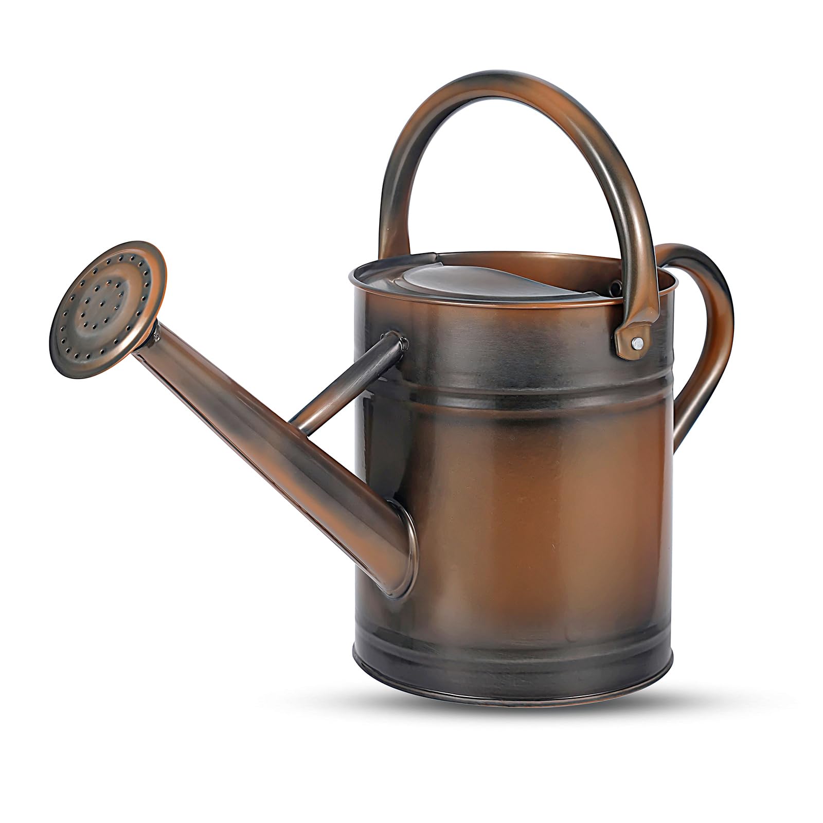 View 1 of 1 Gallon Watering Can for Plants, Watering Cans for Indoor&Outdoor Gardening, Galvanized Steel Watering Pot with Removable Spout, Metal Water Can with Ergonomic Movable Handle(Copper)