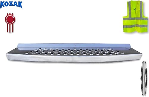 Miniatura 2 de KOZAK Estribo de aluminio de repuesto para el mercado de accesorios, 1 pieza compatible con limpiaparabrisas Kenworth T680 Plus 2X 22, logotipo y