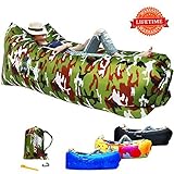 yeacar Inflatable Lounger Air Sofa, Portable Waterproof Indoor or Outdoor Inflatable Couch for Camping Park Hiking Travelling Picnics Pool Music Festivals and Beach Party