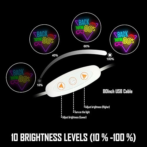 Miniatura 3 de Letrero de neón "Back To The 80's" para decoración de pared, letreros de neón LED para decoración de fiesta, letrero de luz de neón, decoración de