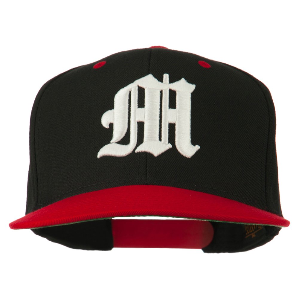 e4Hats.com Old English M 3D Embroidered Snapback Cap
