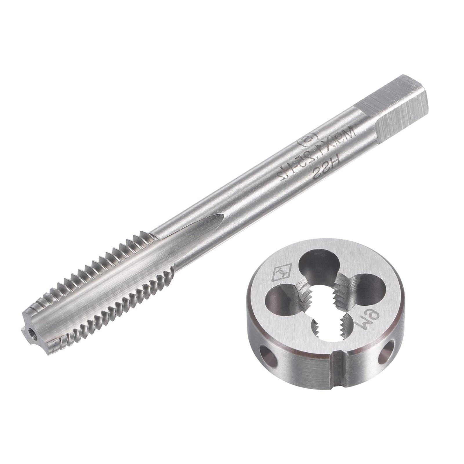 MACHSWON M9x1.25mm Metric Tap and Die Set,Machine Thread Screw Tap with Round Threading Die,Tap & Die Kit for Nut Screw Bolt Thread Repair — image 1