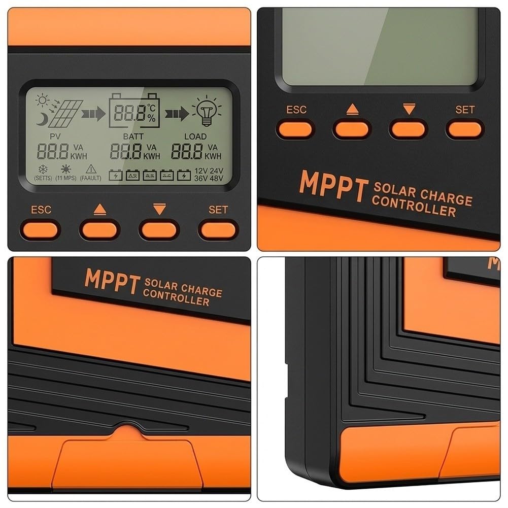 Régulateur solaire MPPT 40 A très efficace avec 99 % de suivi pour la