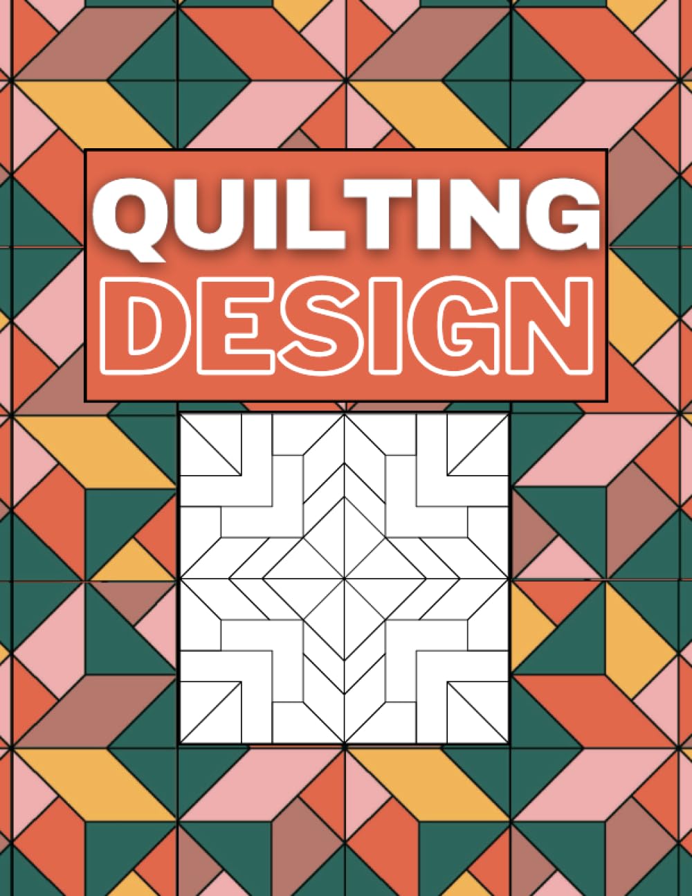 Quilting Design: Foundation Paper Piecing Patterns | 1 cm Grid Graph | Visualize Quilt Planner Paperback – Notebook, 20 July 2023