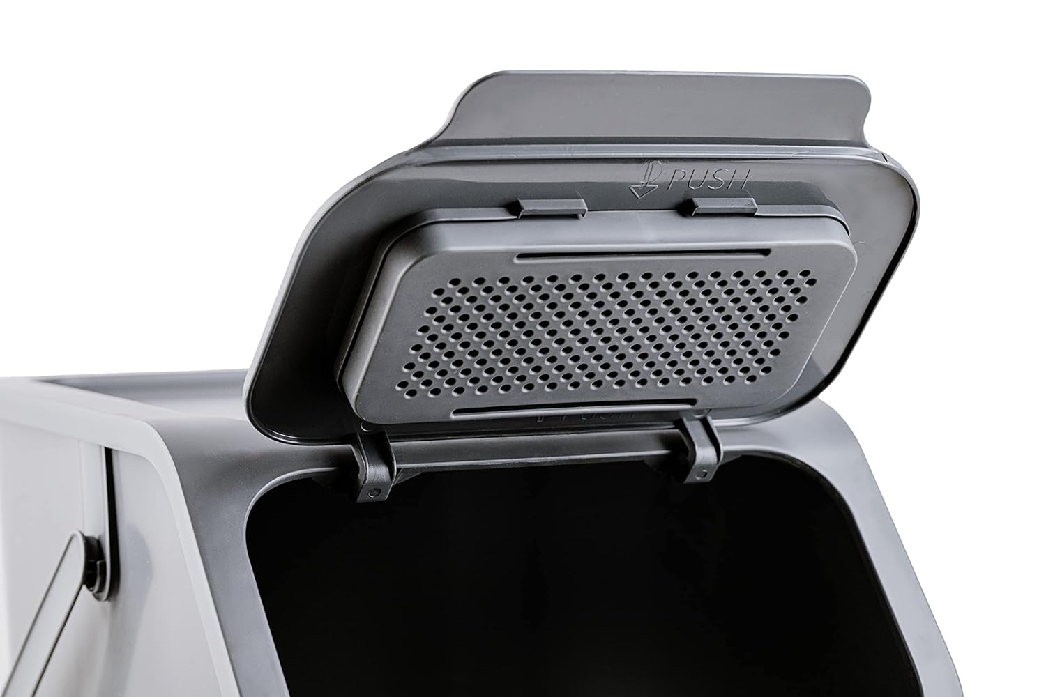 Set de Poubelles de Cuisine 25L 4 Pièces avec Couvercle et Filtre à Charbon Blanc