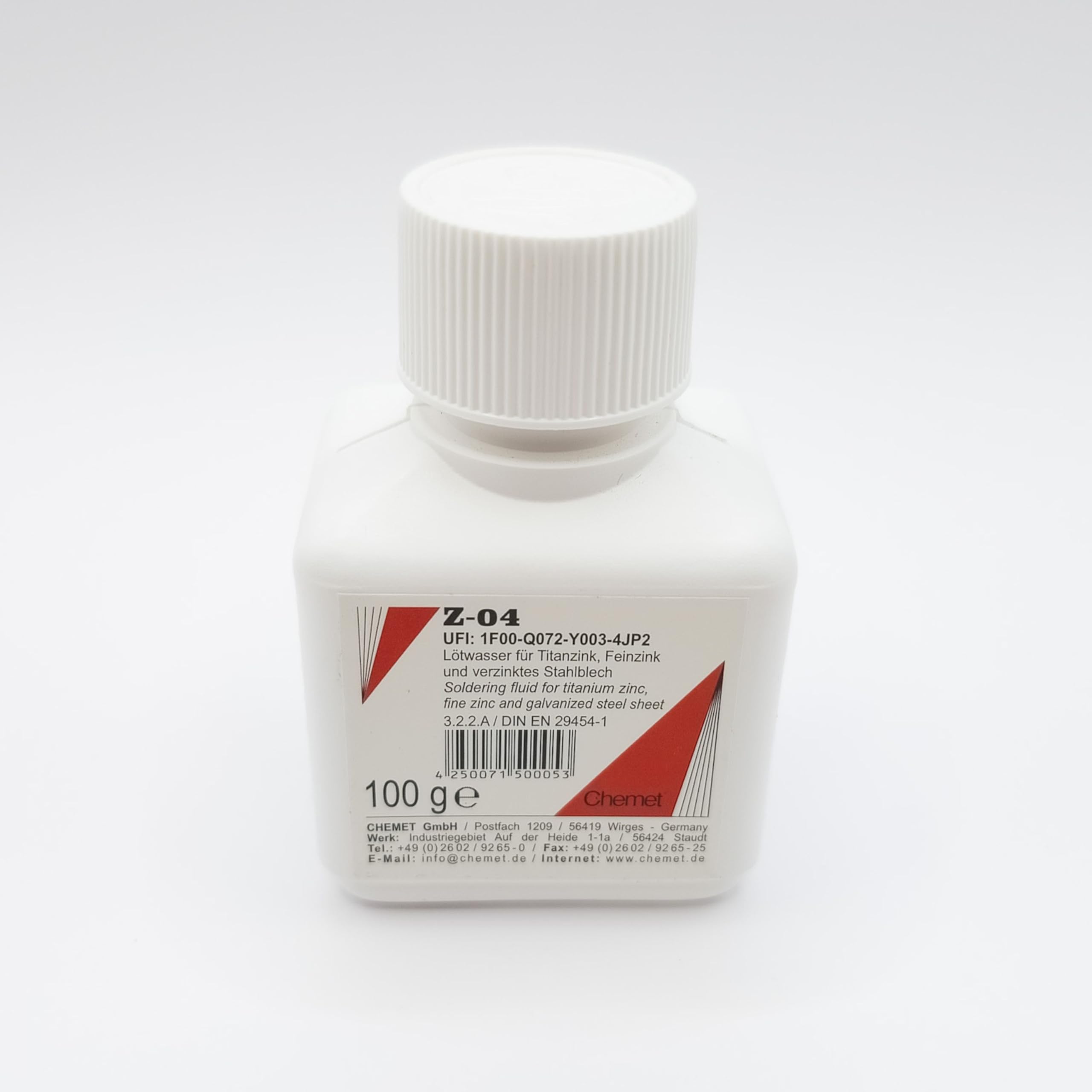 Soldador de agua blanda para soldadura de titanio, zinc fino y chapa de acero galvanizado, para soldadura de techado SnZn9 o SnZn15, en botellas de 100 g y 1000 g (1000 g incluye pincel + 1000 g SnZn9