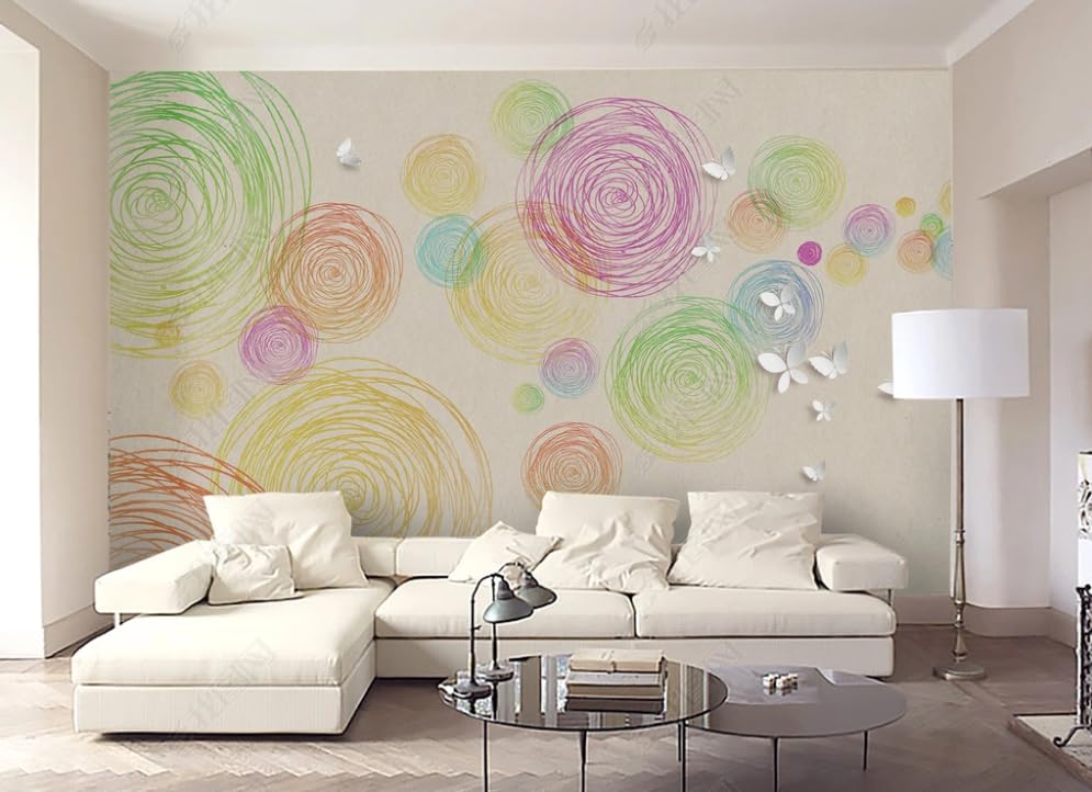 Papier peint intissé papillon poster géant mural salon 400x280 cm