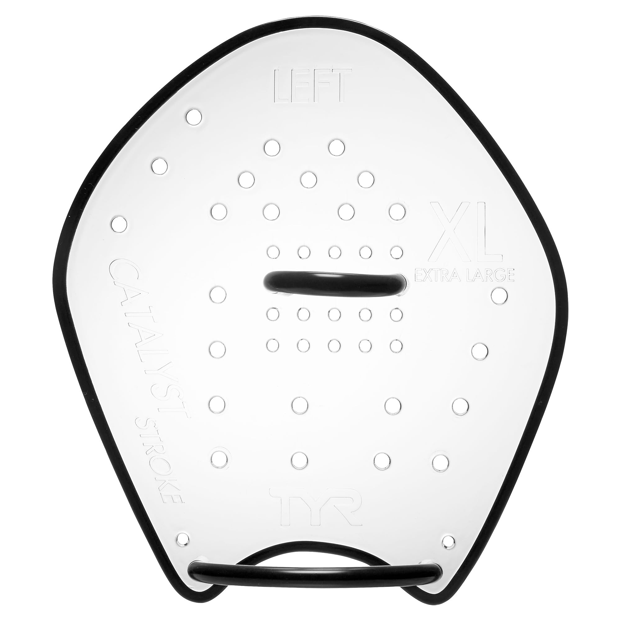 TYR Catalyst Stroke Swim Paddles - Adult Swim Paddles for Training - Durable, Flexible Hand Fins for Building Strength, Endurance, and Improving Technique