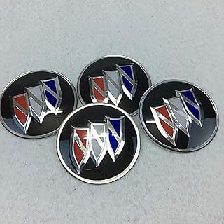 4pcs Car Hub Centre Caps for Buick Regal Excelle Envision Allure Encore Enclave Lesabre Lacrosse,Car Wheel Center Badge Emblem Hub Covers Styling Decoration Accessories