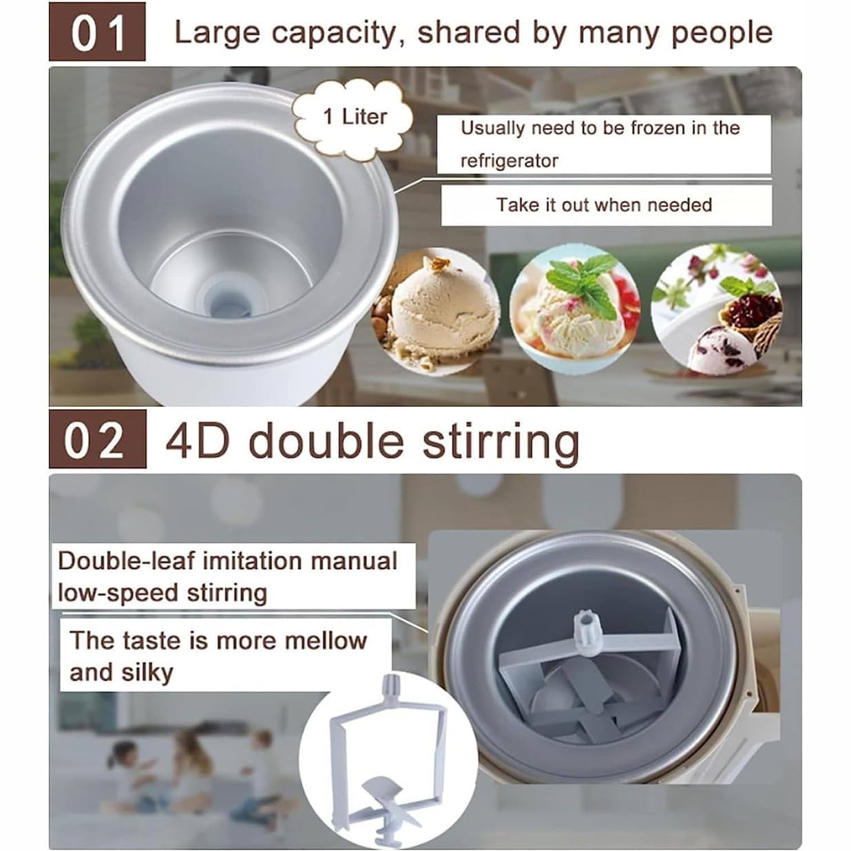 Máquina para Hacer Helados De Servicio Suave, Máquina para Hacer Helados En Casa, Máquinas para Hacer Helados Yogurt Mr Whippy para Cocina DIY Rápidamente: ¡Disfrute De Delicias Caseras!