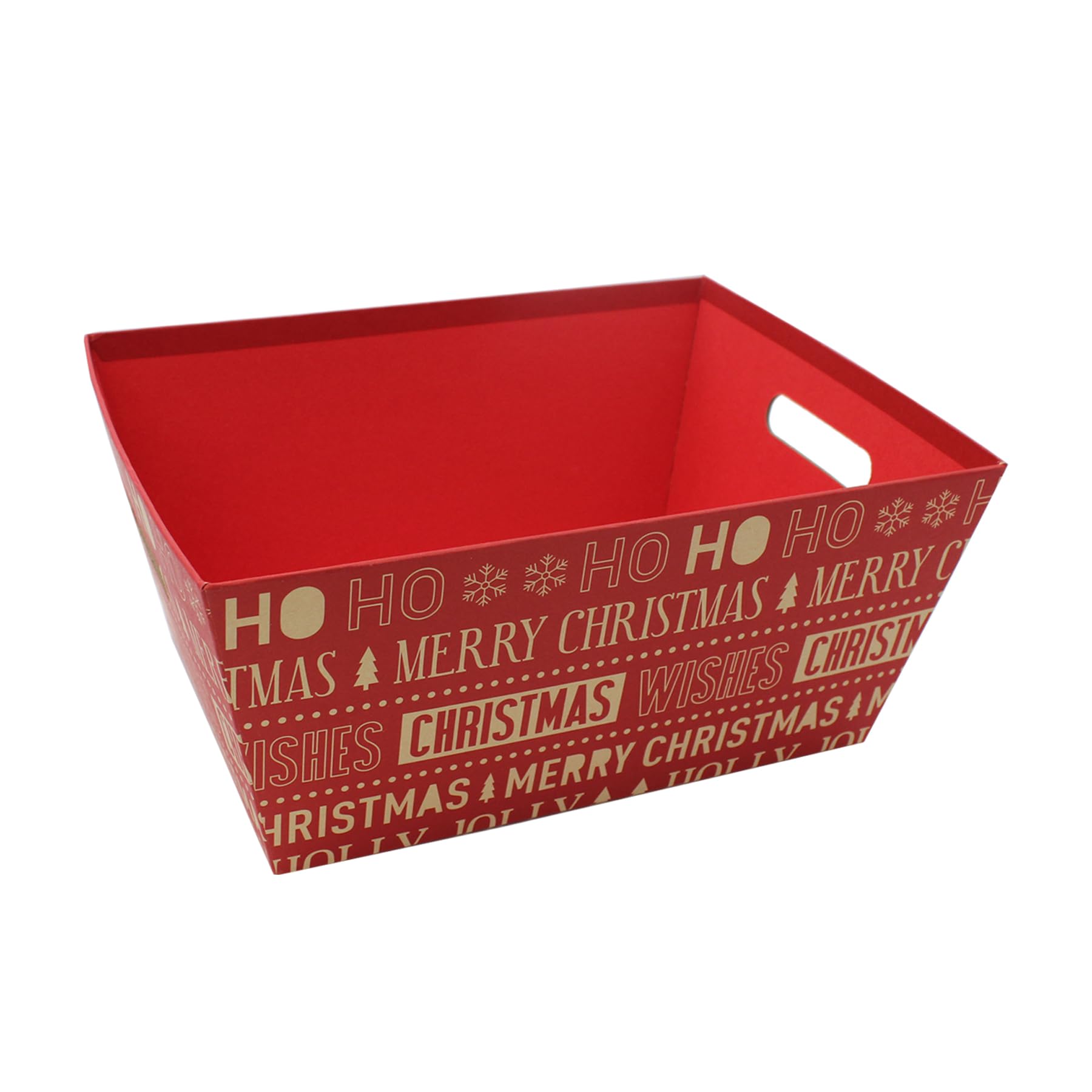 Widdle Gifts Christmas Hamper Gift Box / Basket with Merry Christmas Design (Medium 29cm x 22cm - 4197)