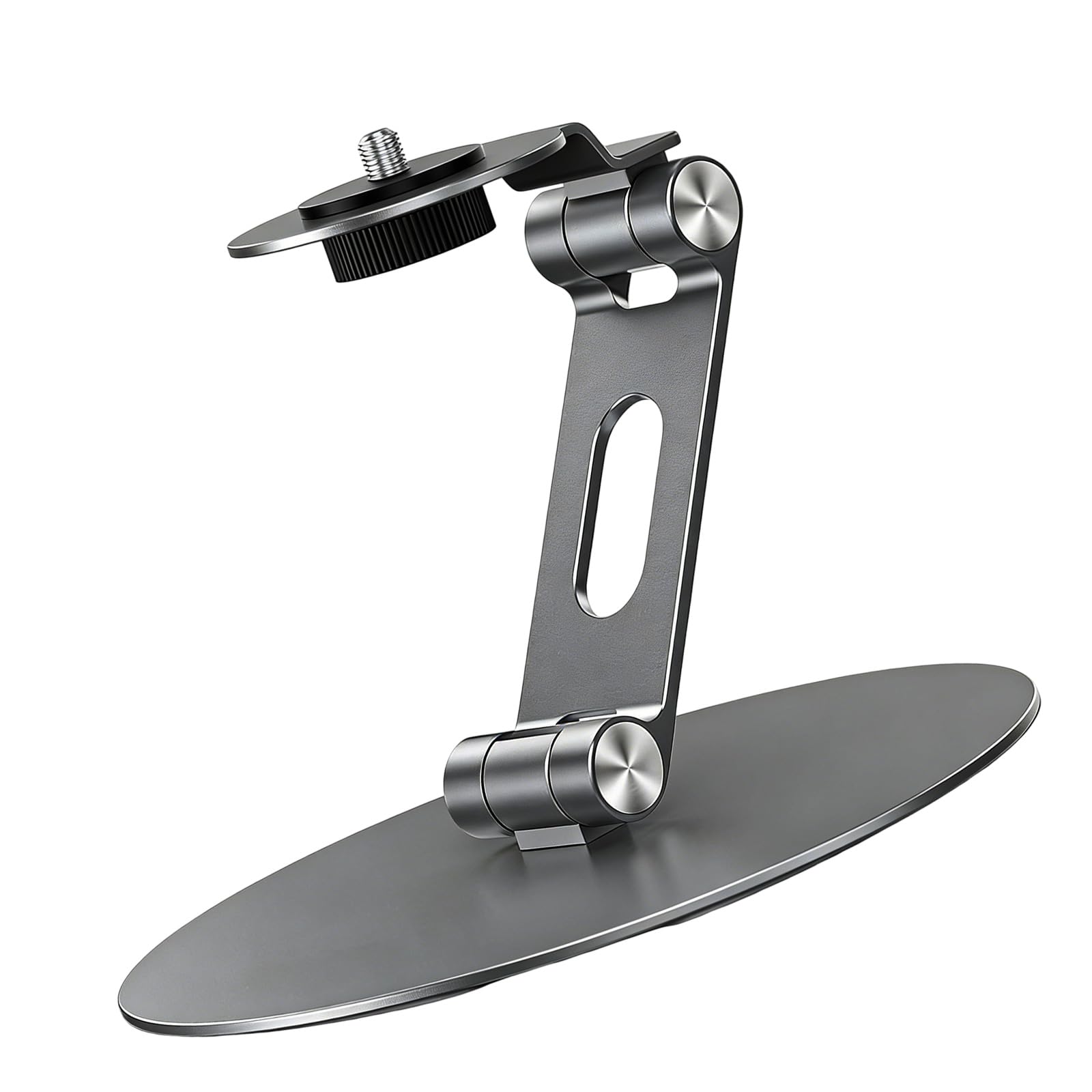 YWLUUOO 360Degree Rotating Foldable Desktop Projector Stand 1 / 4 Thread Mount for Projector Portable Use Angles Adjustable Portable Stand