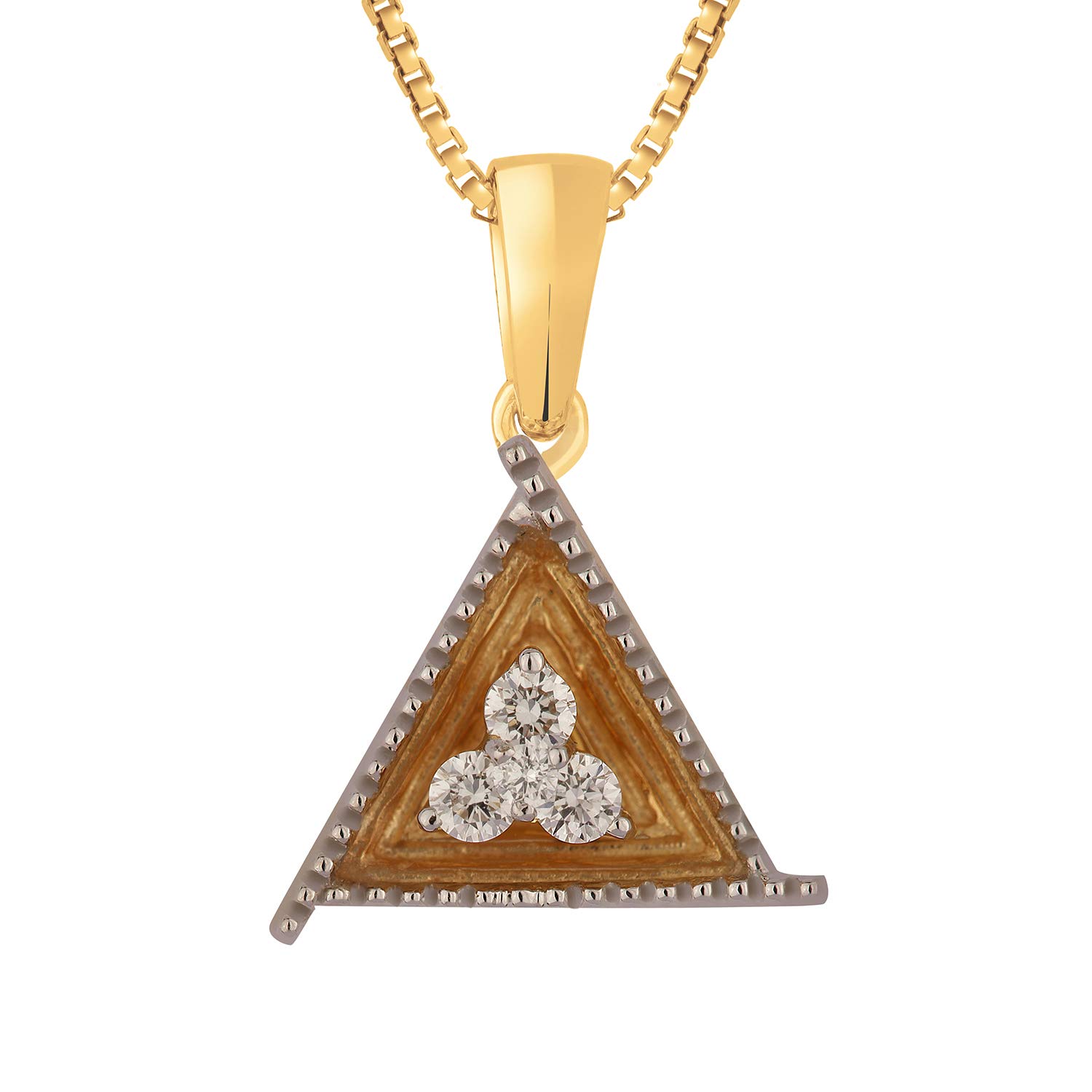 joyalukkas 18k (750) Yellow Gold and Diamond Pendant for Girls-picture-29