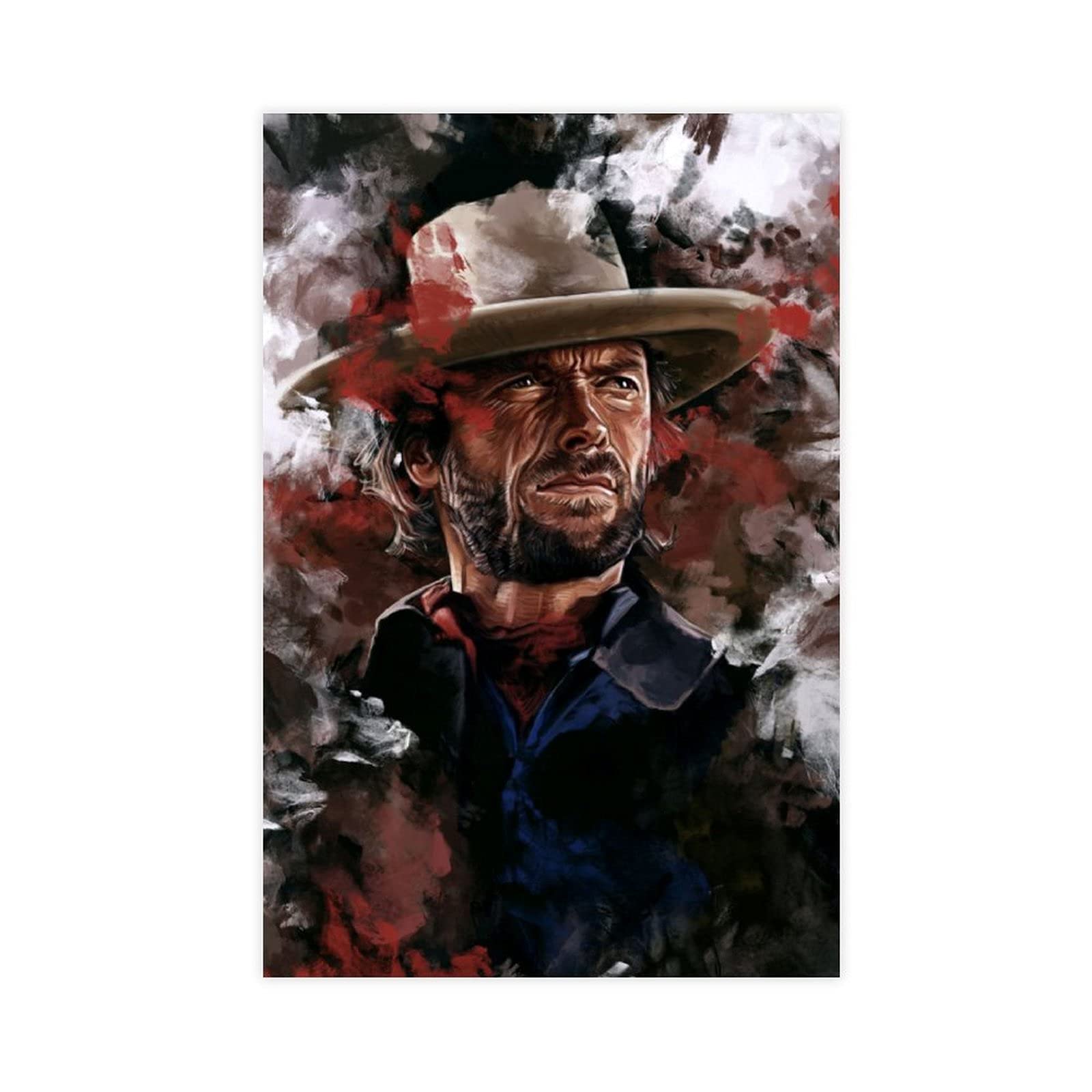 Classic The Outlaw Josey Wales Movie Poster 3 Canvas Poster Wall Art Decor Print Picture Paintings for Living Room Bedroom Decoration Unframe:20×30inch(50×75cm)