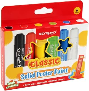 كيرود Keyroad Classic Poster Colors 6 Colors Washable Fast Drying KR972647