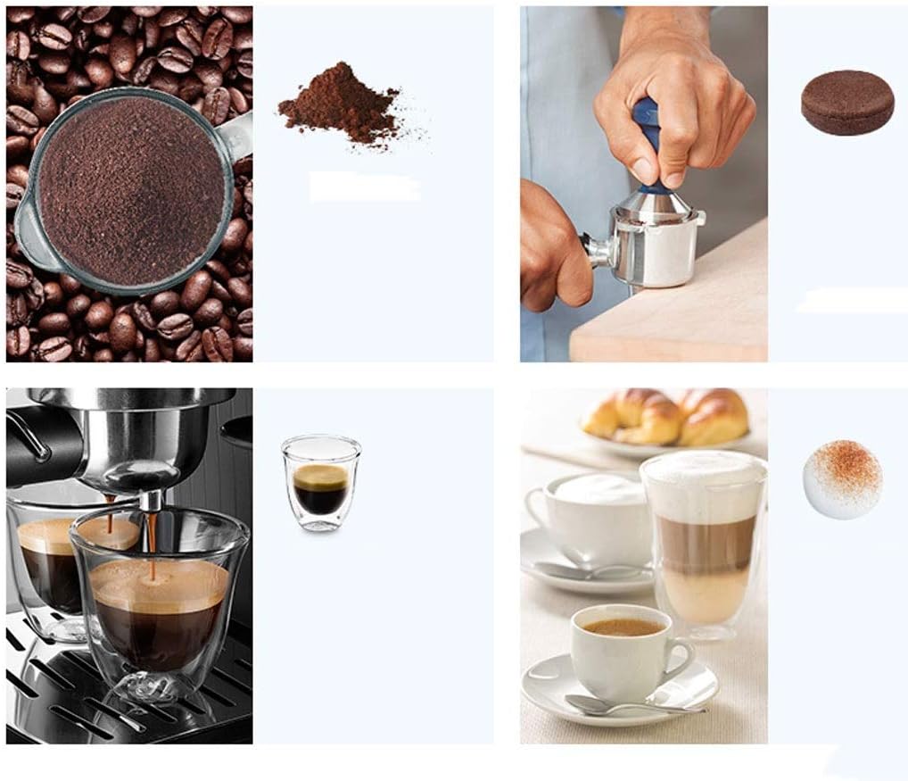 Retro Red Household Pump Pressure Semi-automatic Fancy Coffee Machine Pump Pressure Type Stainless Steel