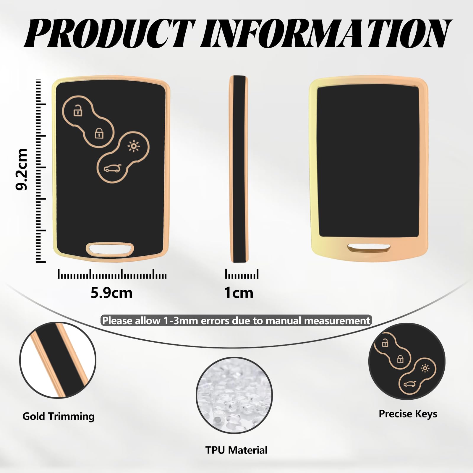 Funda Decorativa De Aluminio Para Llaves De Coche Y Moto - Protector Y Estilo