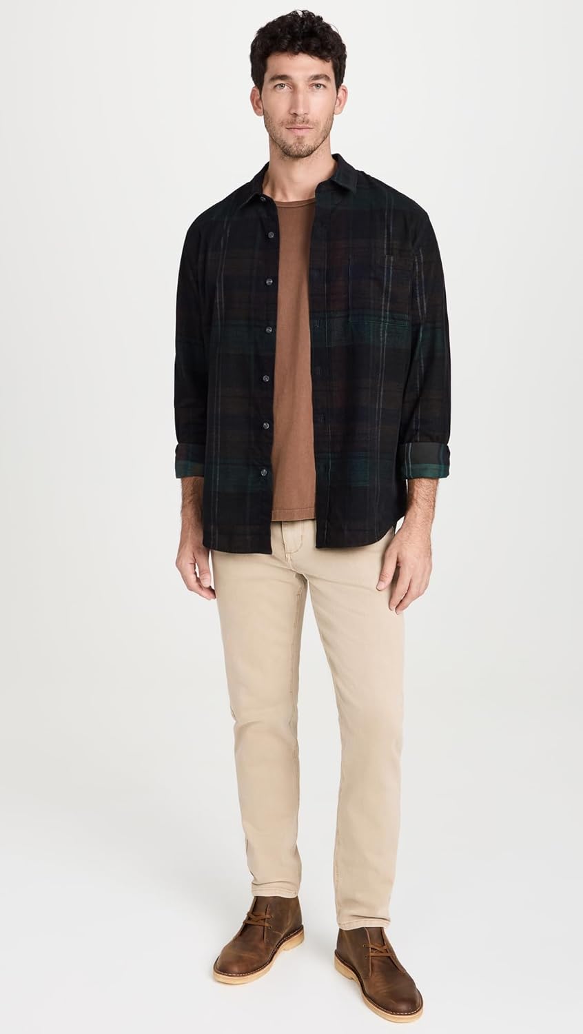 Vince Men's Sierra Corduroy Plaid Shirt - Image 5