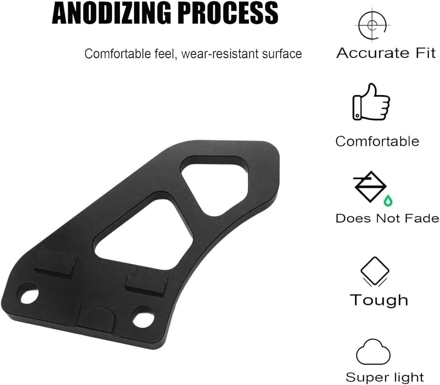 Motorcycle Chain Guard Guide Protector CNC Aluminum for TTR125 TTR125LE 2000-2023 TW200 2005-2023 XT225 2005-2007 XT250 2008-2023 Motorbike Dirt Pit Bike (Black)