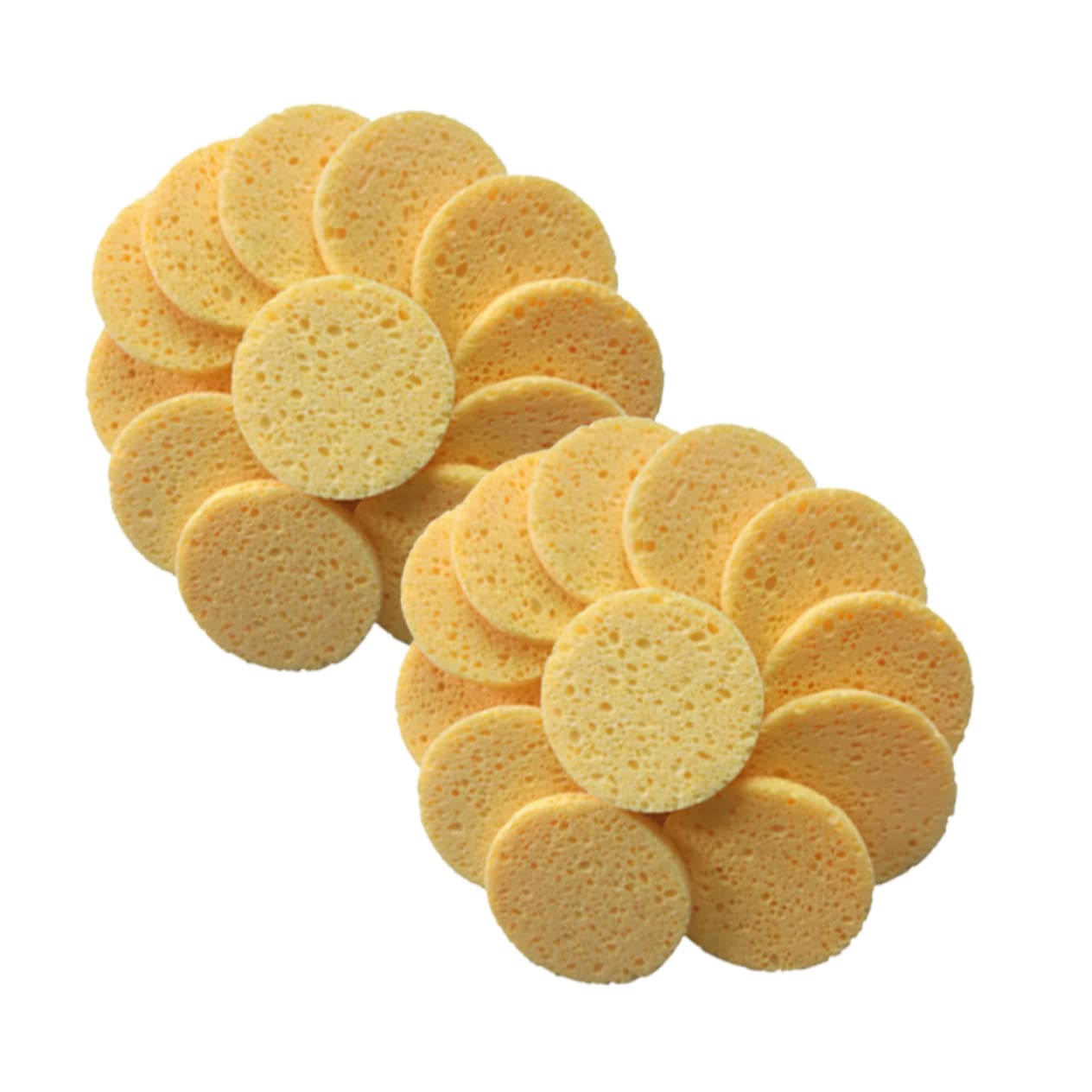 OSOLADY 20Pcs Skin Friendly Makeup Remover Pads Round Face Cleansing Sponges for Gentle Makeup Removal Safe for All Skin Types for Daily Use