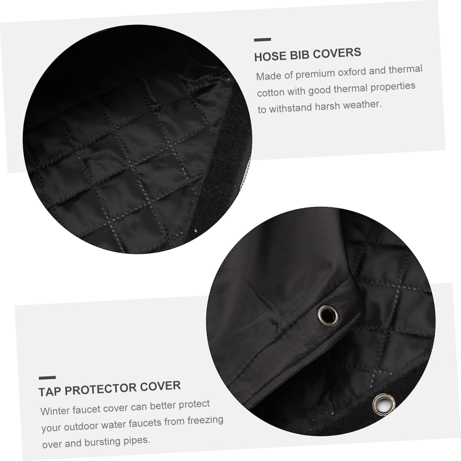 Cold Protection Cover for Outdoor Faucet Reusable Hose Bib Covers Tap Freezer