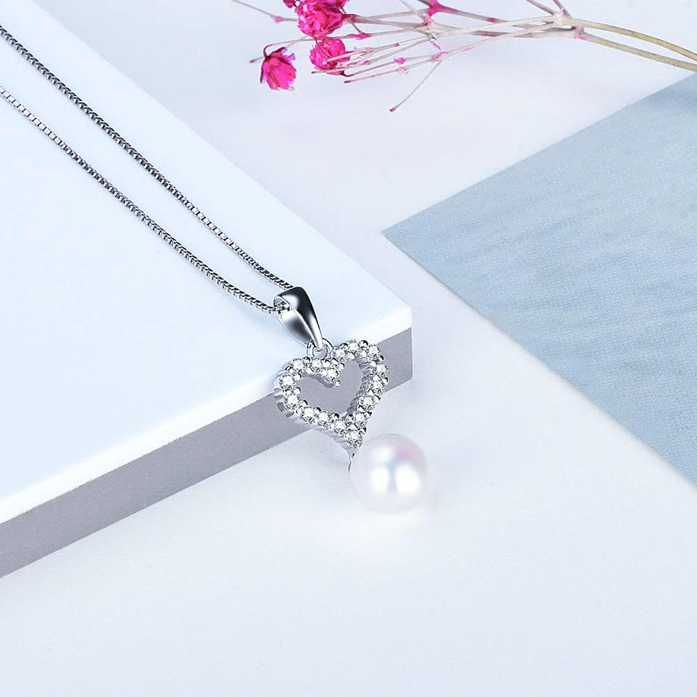 Cubic Zircon Heart Bail Pendants for Pearl Jewelry Making Sterling Silver, Design Pendant Fitting for Fashion Jewelry - Image 3