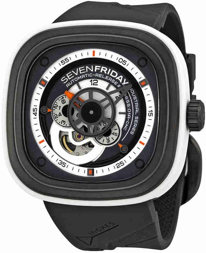 SEVENFRIDAY Men's P3-3 Bully Analog Display Japanese Automatic Grey Watch