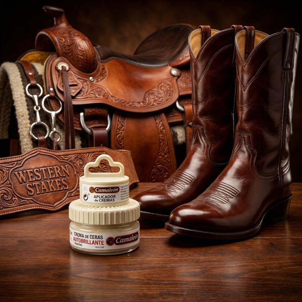 Universal Leather Polish Cream – Restorative Shoe Shine Conditioner with Built-in Applicator for All Colors Made In Spain