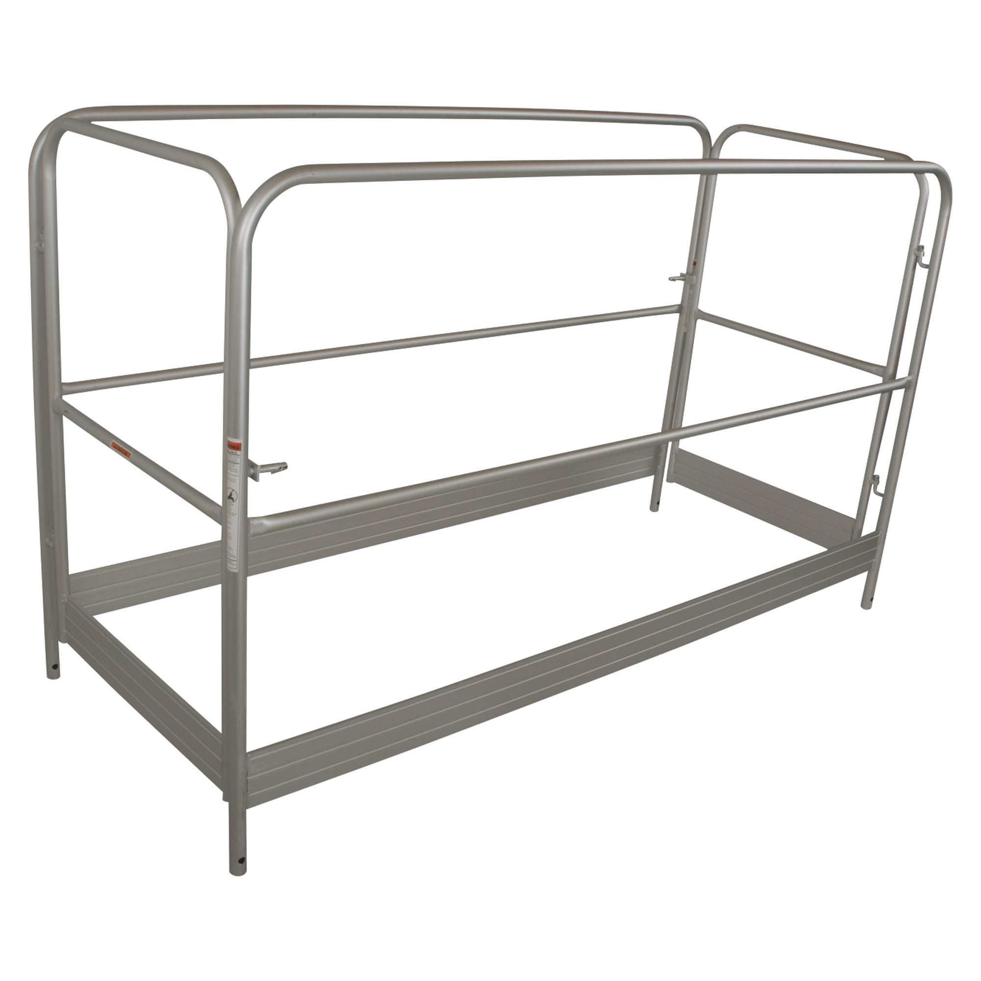 Metaltech Aluminum Scaffold Guardrial Set, 26 1/4in.W x 69 5/8in.D x 39 1/8in.H, Model# I-CAISCGR