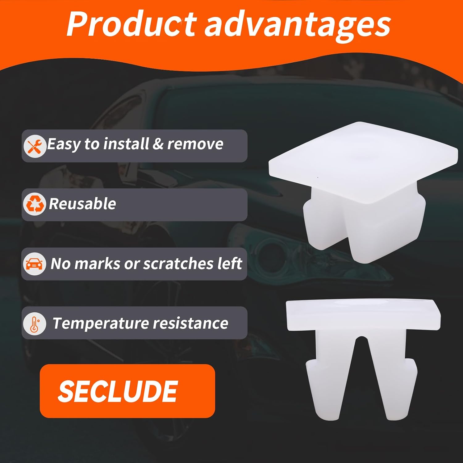 SECLUDE 20PCS Front Bumper Support Splash Shield Under Cover Nylon Nut Grommet M5.5 Screw 90189-06193 for Camry Corolla Avalon Sienna Tundra Prius Lexus