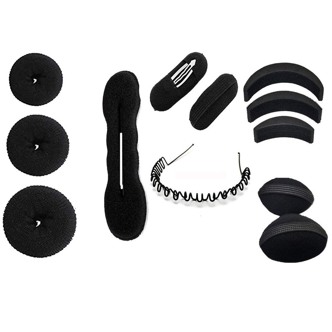 GadinFashion™ Combo Of 6 Hair Accessories - 3 Donuts 1 Magic Puff 1 Volumizer 1 Banana Bumpit 1 Tictac Puff 1 Zig Zacg Hair Band (B07NKXJLLS) Amazon Price History, Amazon Price Tracker