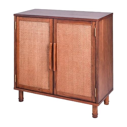 Overstock Hopper Studio Delancey Brown 2 Door Cabinet - Thumbnail 4