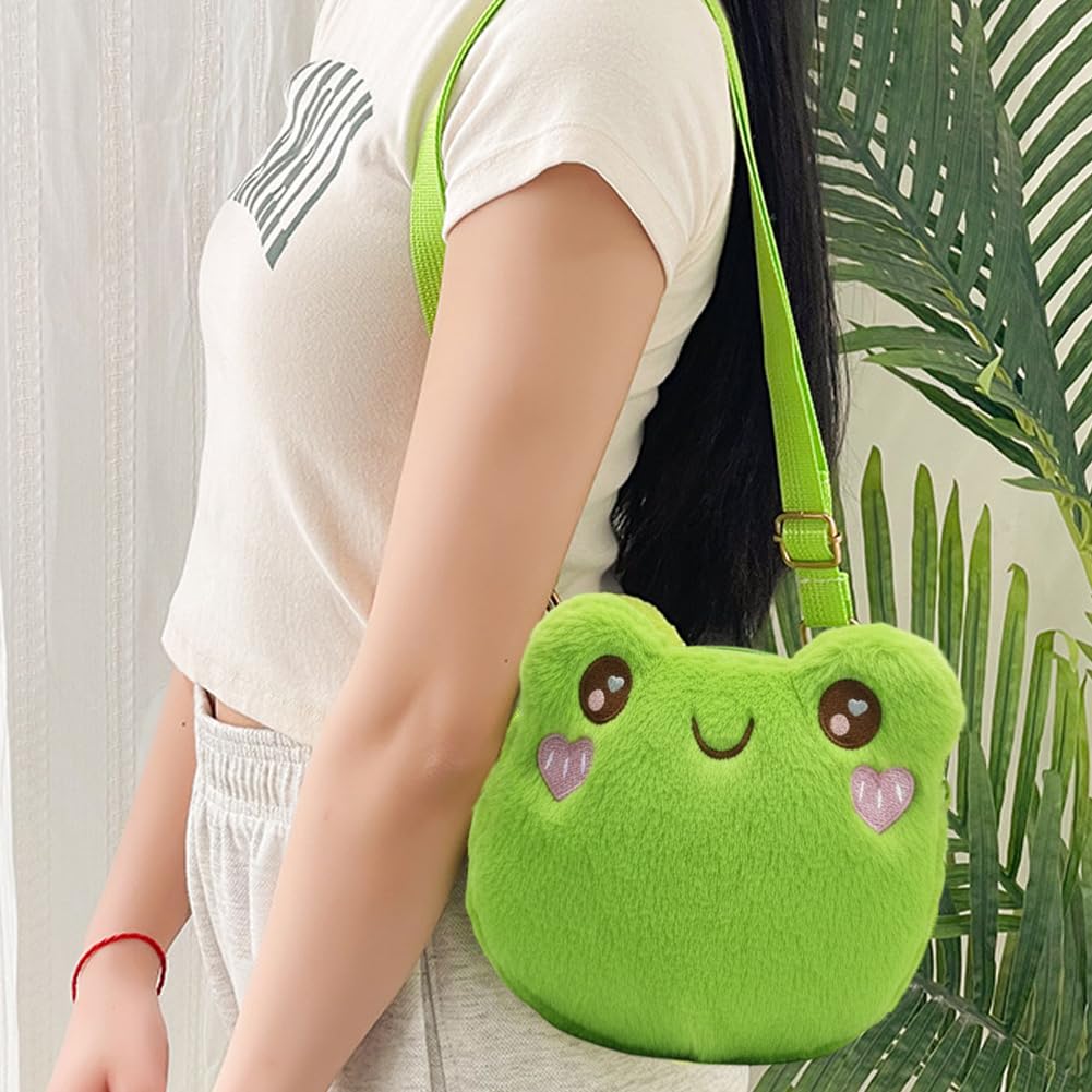 Amazon.co.jp: クロスボディバッグ カエル ぬいぐるみショルダーバッグ