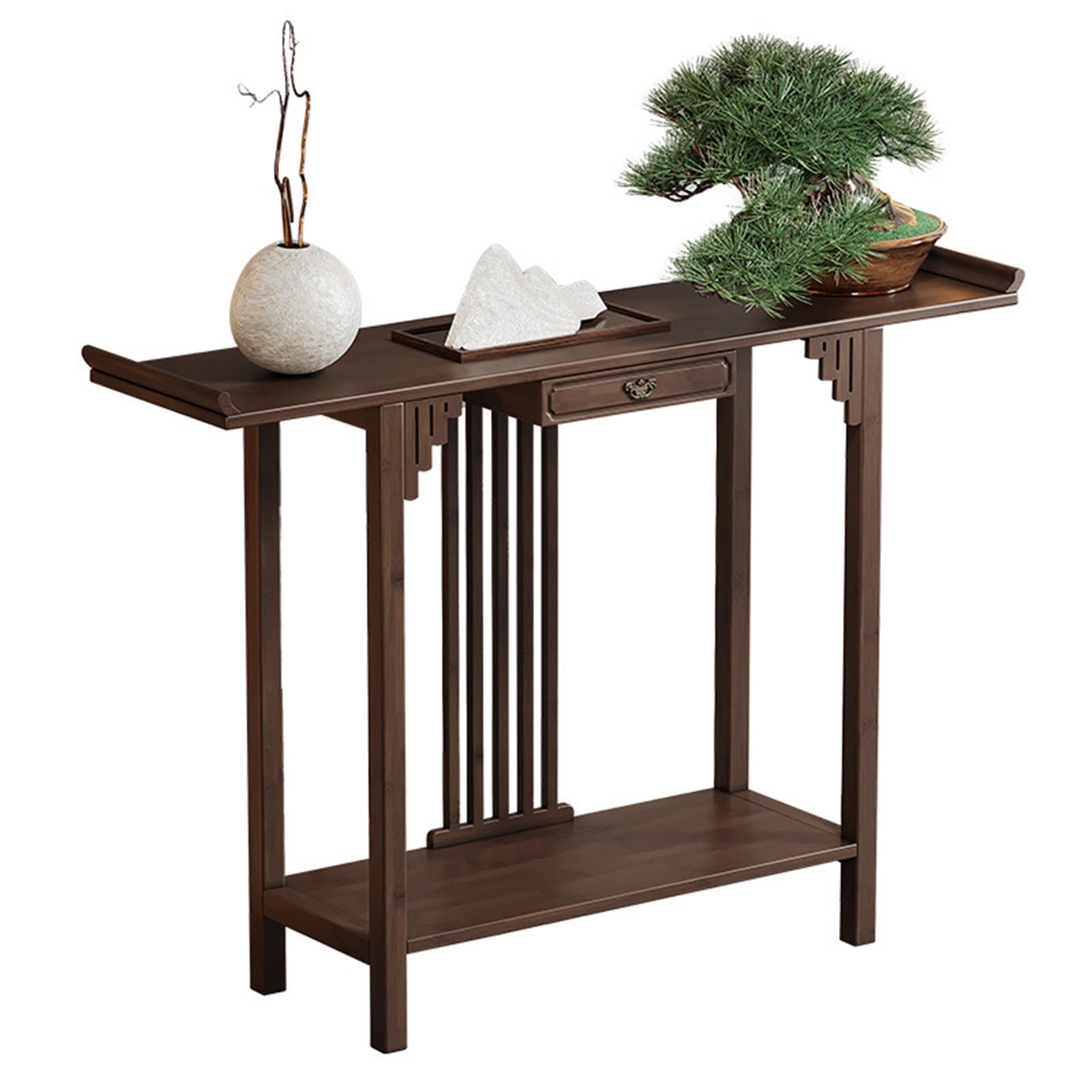 Table d'autel bouddhiste pour organiser vos objets de culte et méditer