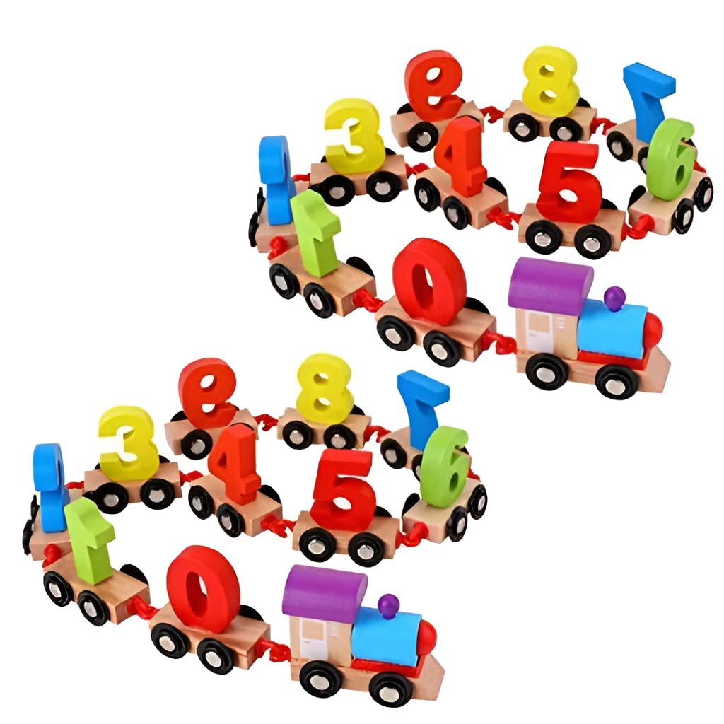 Buy VIDGY Wooden Numbering Toy Train Digital Colourful Number Train