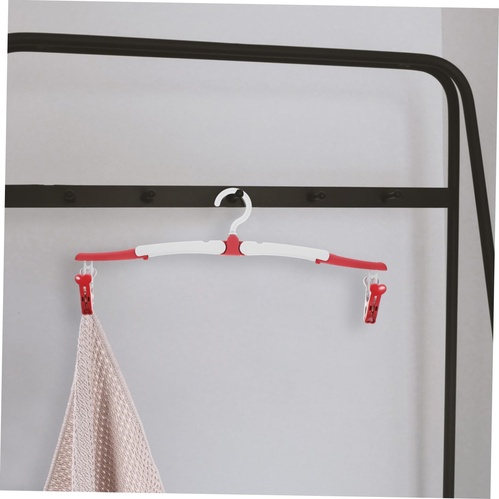 SOLUSTRE 20pezzi Grucce Da Viaggio Pieghevoli Appendini Leggeri e Resistenti Per Asciugare Vestiti Viaggio Design Salvaspazio Con Clip Per Pantaloni e Gonne Per Campeggio e Uso Quotidiano