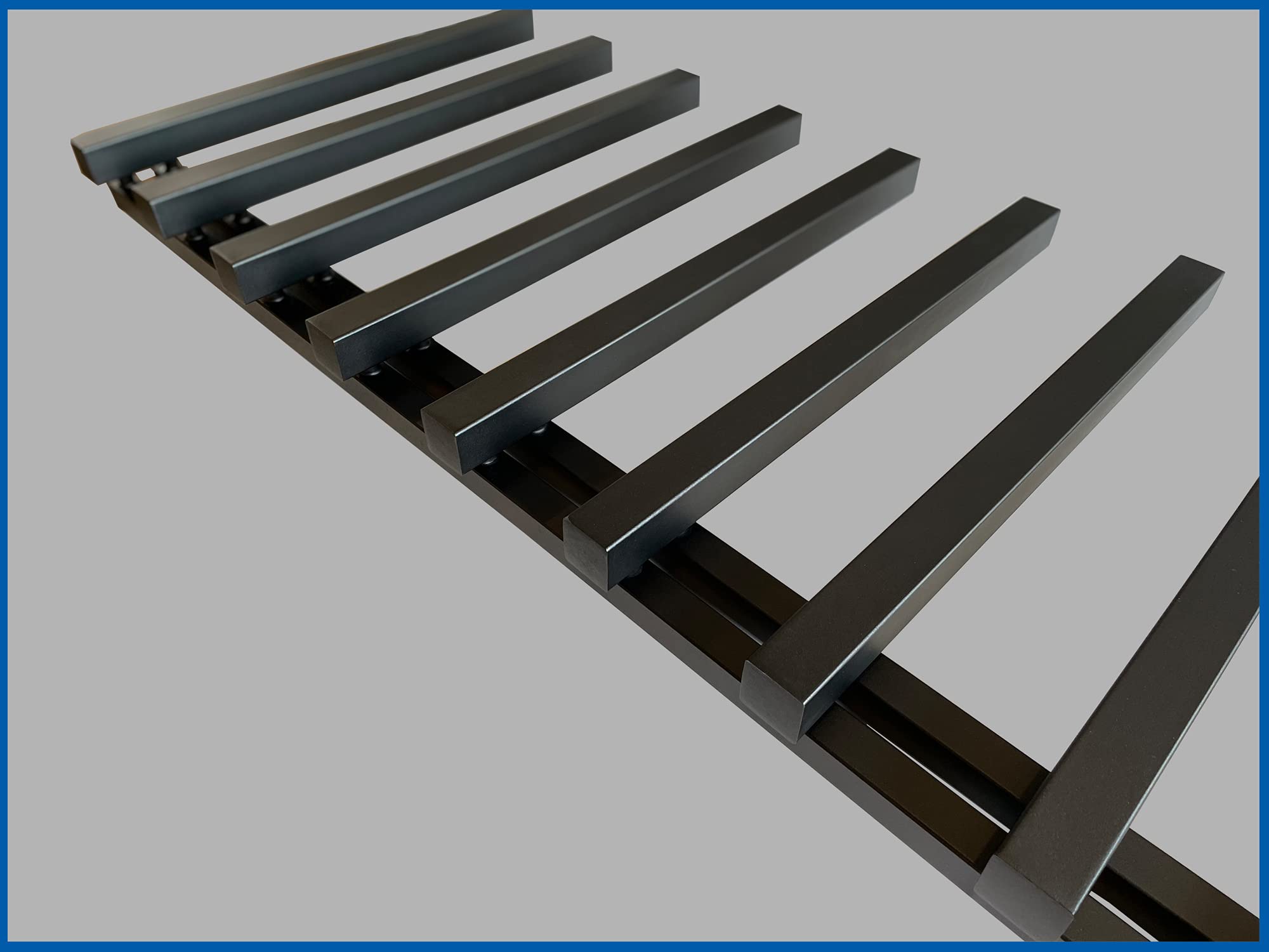 Termoarredo EFTALIA 1245 x 600 mm, nero antracite, con valvola termostatica