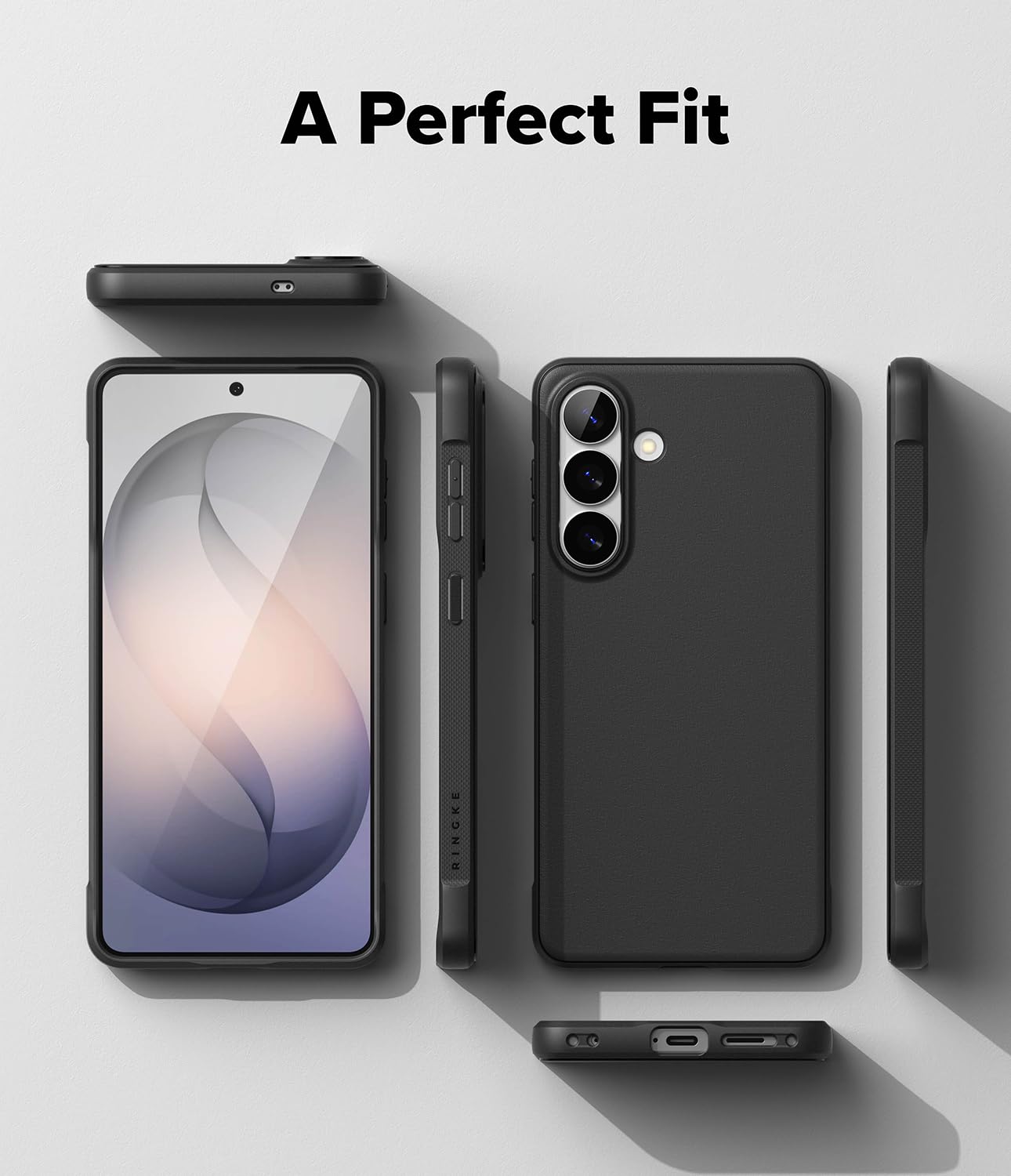 Ringke Onyx for Samsung Galaxy S26 Case Back Cover [Anti-Fingerprint Texture] Slim-Fit Lightweight Shockproof Protective with Non-Slip Side Grip - Black — Amazon image 7