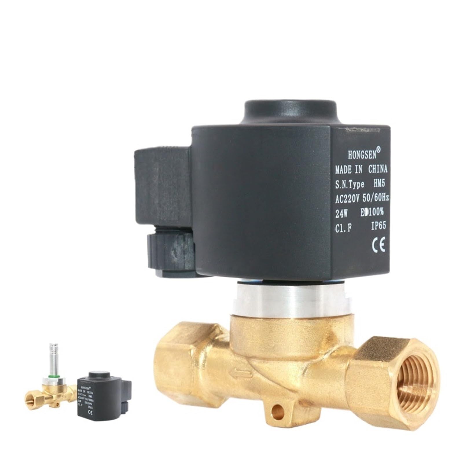 LNHHG 1/2" High Frequency CO2 Solenoid Valve DN15 Brass One Way Control Switch Valve Water Valve AC220