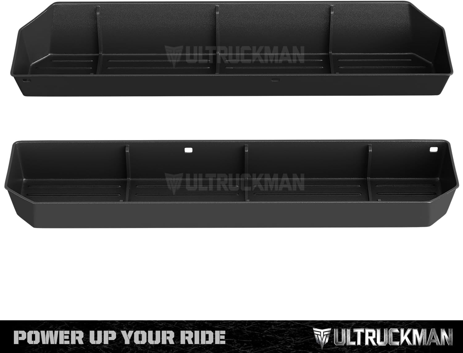 Rear Truck Underseat Storage Box, Fit 2017-2026 Ford F-250 F-350 F-350 Super Duty and 2015-2026 Ford F-150 SuperCrew Crew Cab Heavy Duty Rear Under Back Seat Box Organizer, Anti Slip