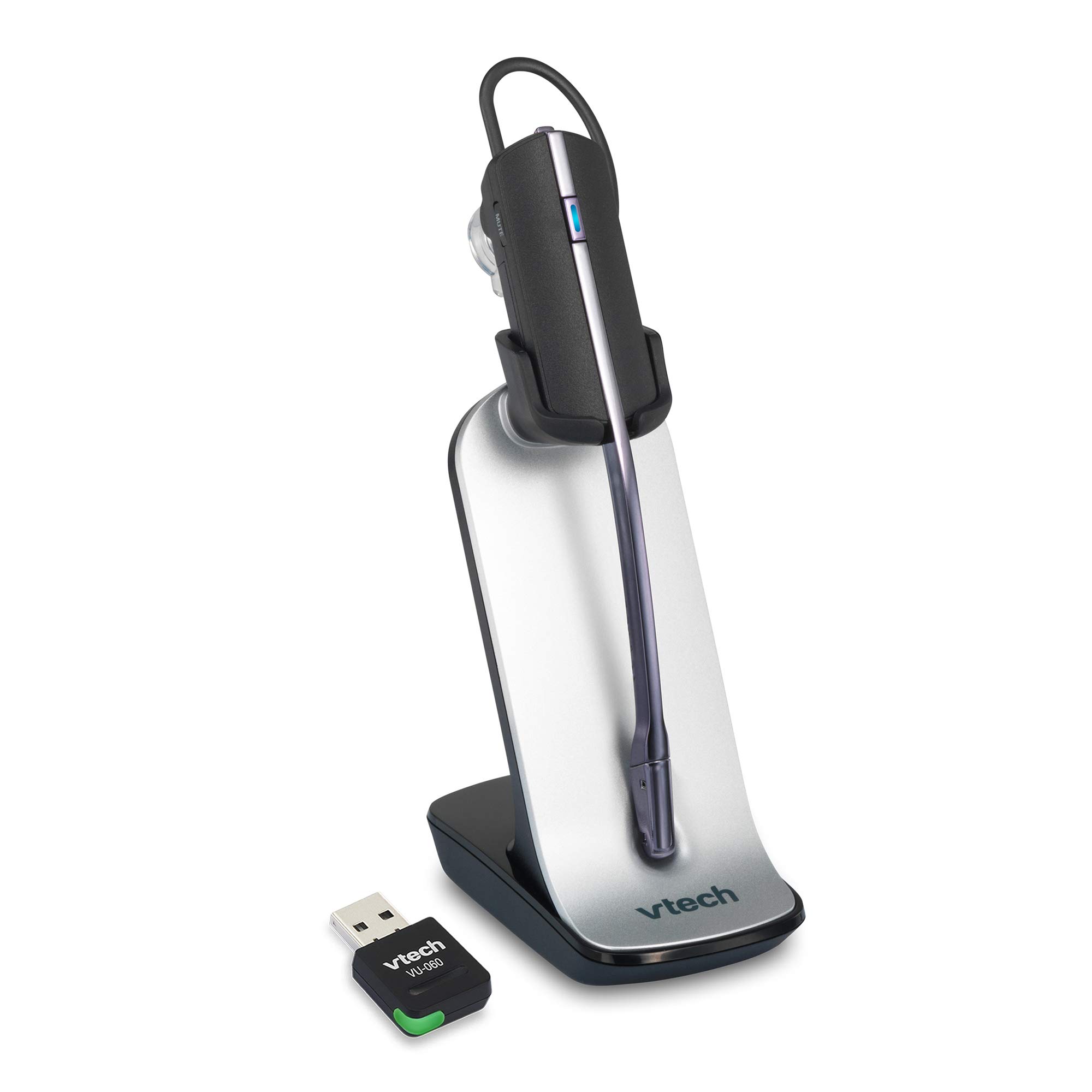 VTech VTech VH6212 Accessory Convertible DECT Office Wireless Headset with  Softphone Dongle