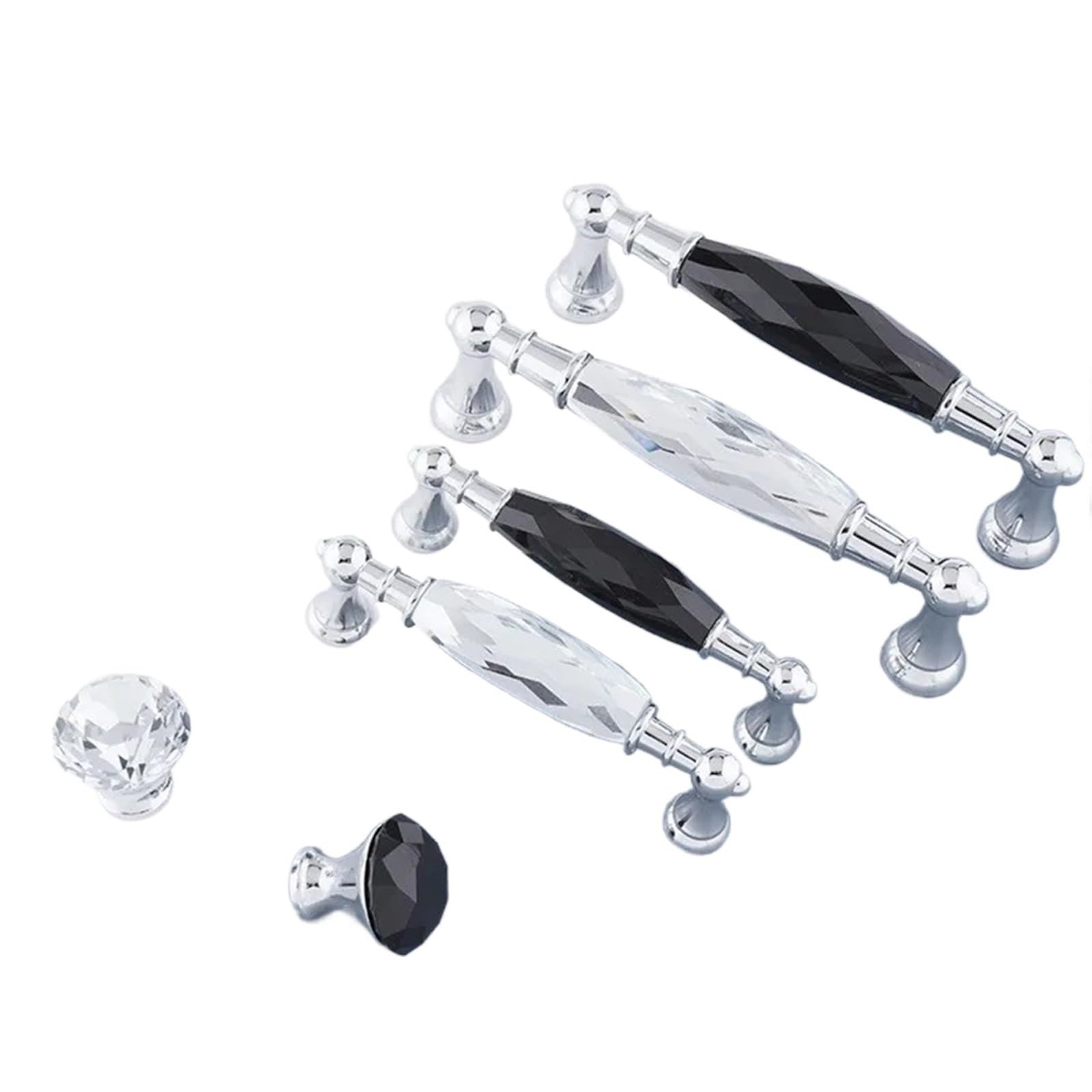 ZRHWSPD Brushed Nickel Cabinet Pulls 96/128mm Zinc Alloy Drawer Handle Dresser Wardrobe Handles for Cabinet Kitchen Pull Cupboard Knob(Black 96mm)