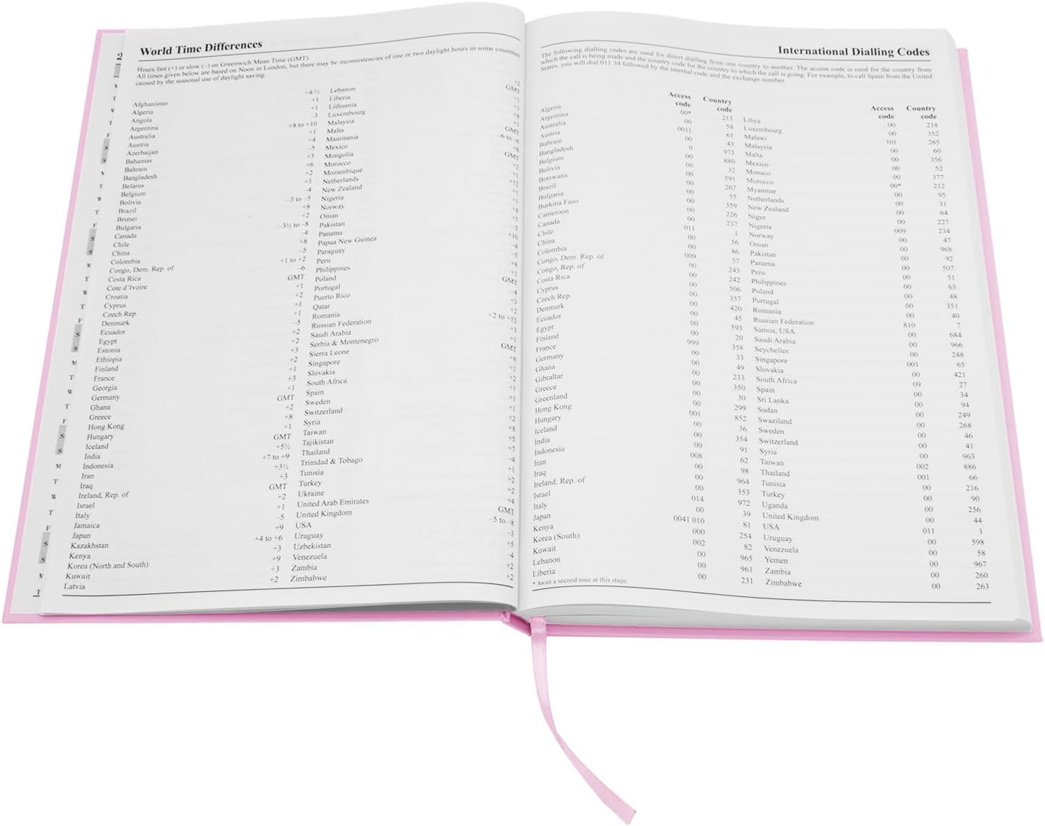 Top Sale 2025 A5 Week To View Yearly Diary with Hard Cover and Matching Ribbon Marker Light Pink - Image 4