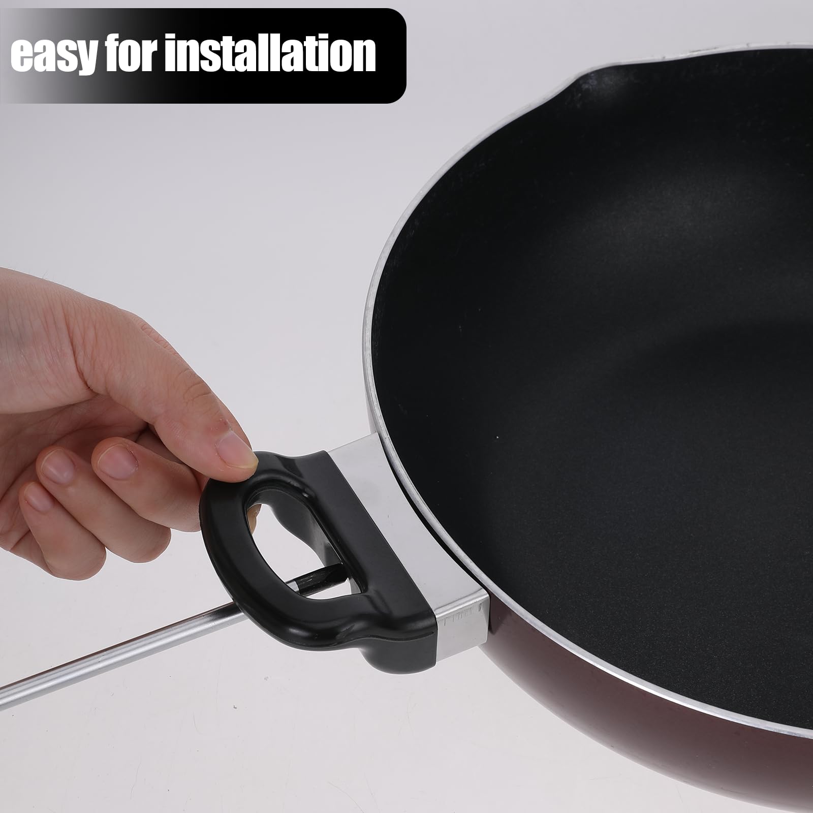 Maniglie Pentola Di Ricambio - 2 Pezzi In Bachelite, Corte E Resistenti Al Calore - Foto 10